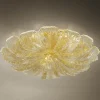 Plafoniera in Vetro Veneziano e Metallo Fatta a Mano in Italia - Artemide