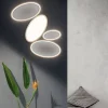 Plafoniera Moderna in Metallo Bianco o Oro a LED Dimmerabile - Raissa