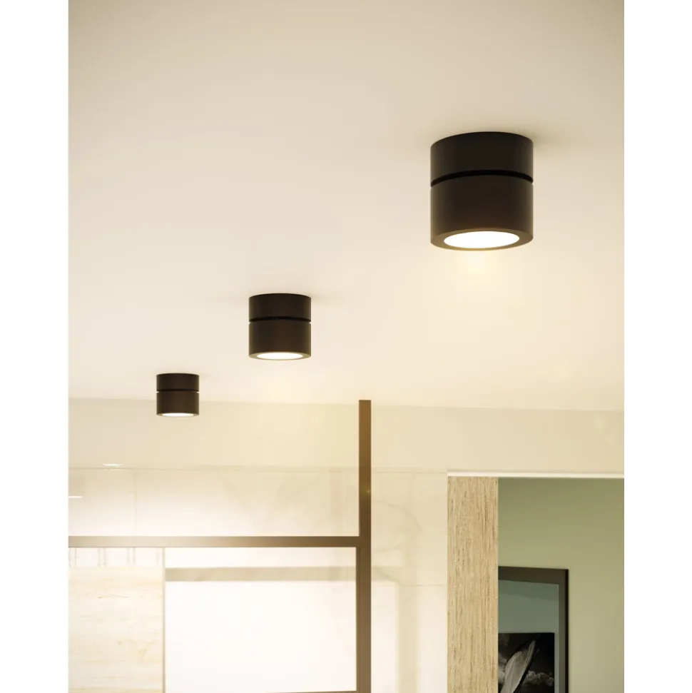 Plafoniera o Applique Faretto Led 14W in Alluminio Bianco o Nero - China