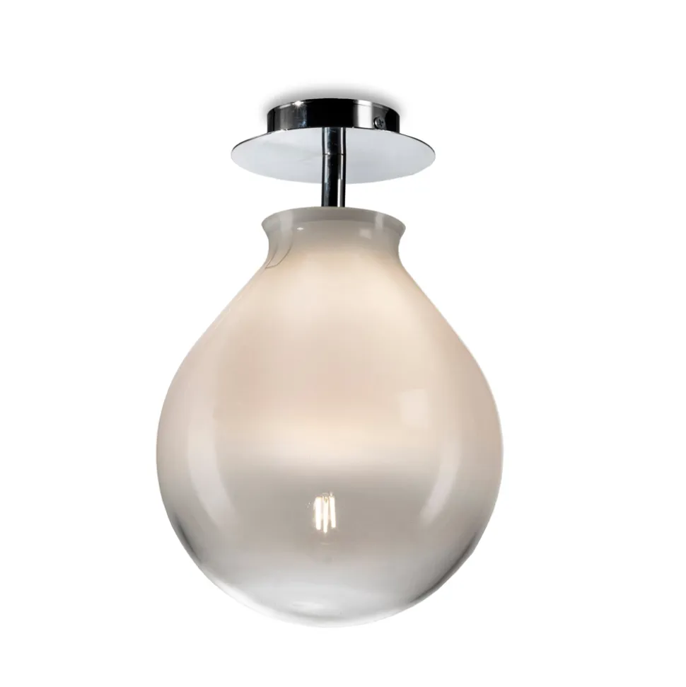 Plafoniera Piccola in Diverse Finiture di Vetro Veneziano Made in Italy - Iride