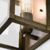 Plafoniera stile industriale vintage in ferro London Il Fanale