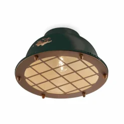 Plafoniera stile nautico in ceramica con griglia Mary Ferroluce