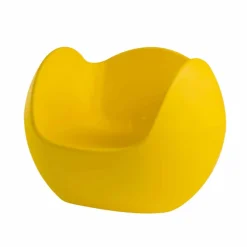Poltrona a dondolo da giardino/interno di design Slide Blos,made Italy