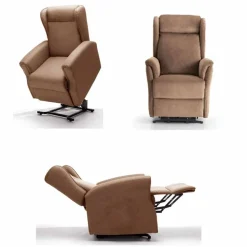 Poltrona Alzapersona Lift Relax a 2 Motori, con Ruote, Alta Qualità - Juliette