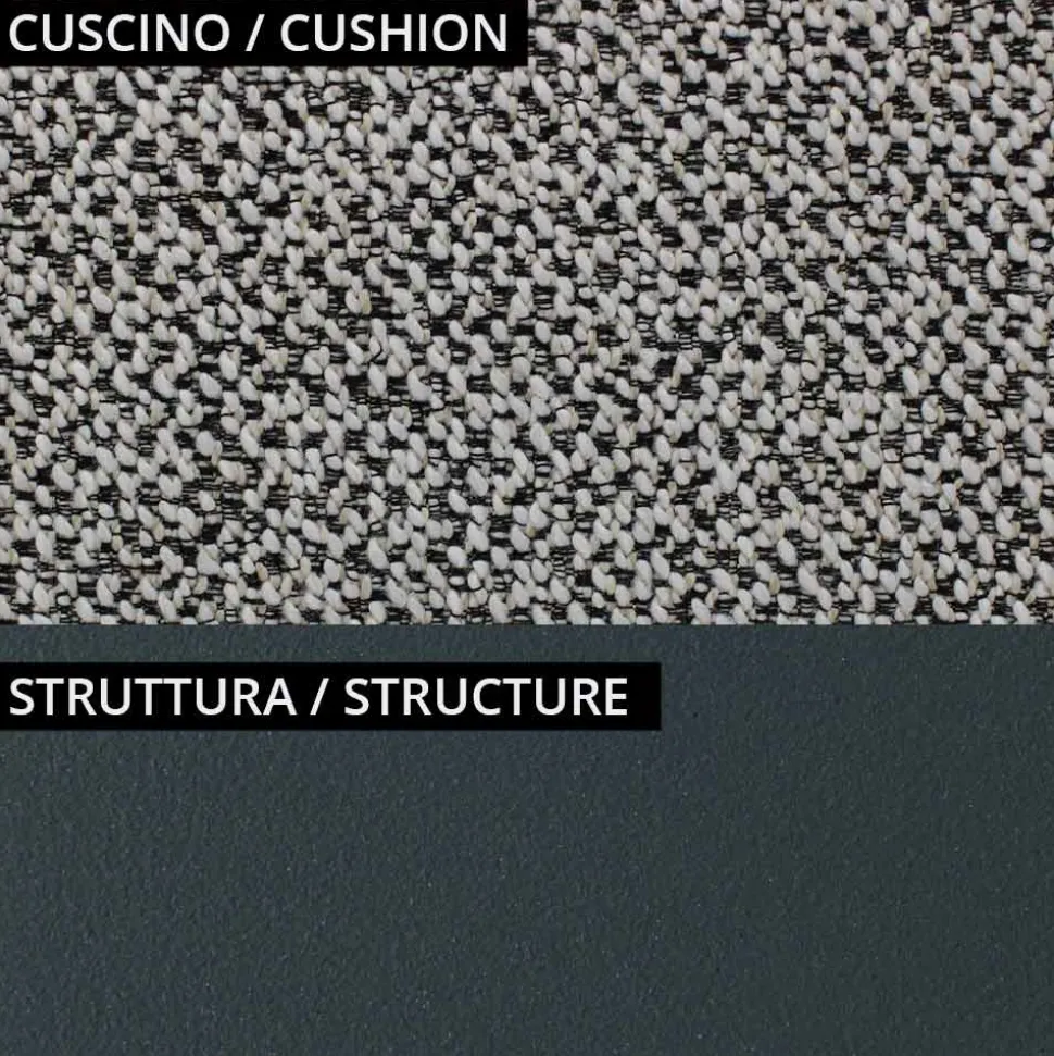 Poltrona Bassa da Esterno con Seduta Imbottita Made in Italy - Fioriera