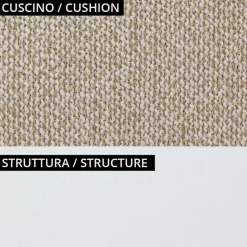 Poltrona Bassa da Esterno con Seduta Imbottita Made in Italy - Fioriera