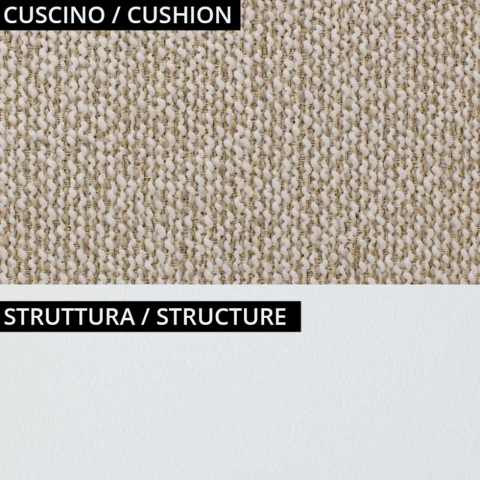 Poltrona Bassa da Esterno con Seduta Imbottita Made in Italy - Fioriera