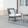 Poltrona Bassa da Giardino in Acciaio Zincato con Braccioli Made in Italy - Selvaggia