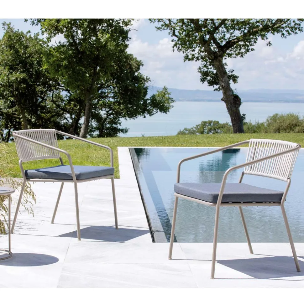 Poltrona Bassa per il Giardino con Cuscino Incluso Made in Italy - Prato