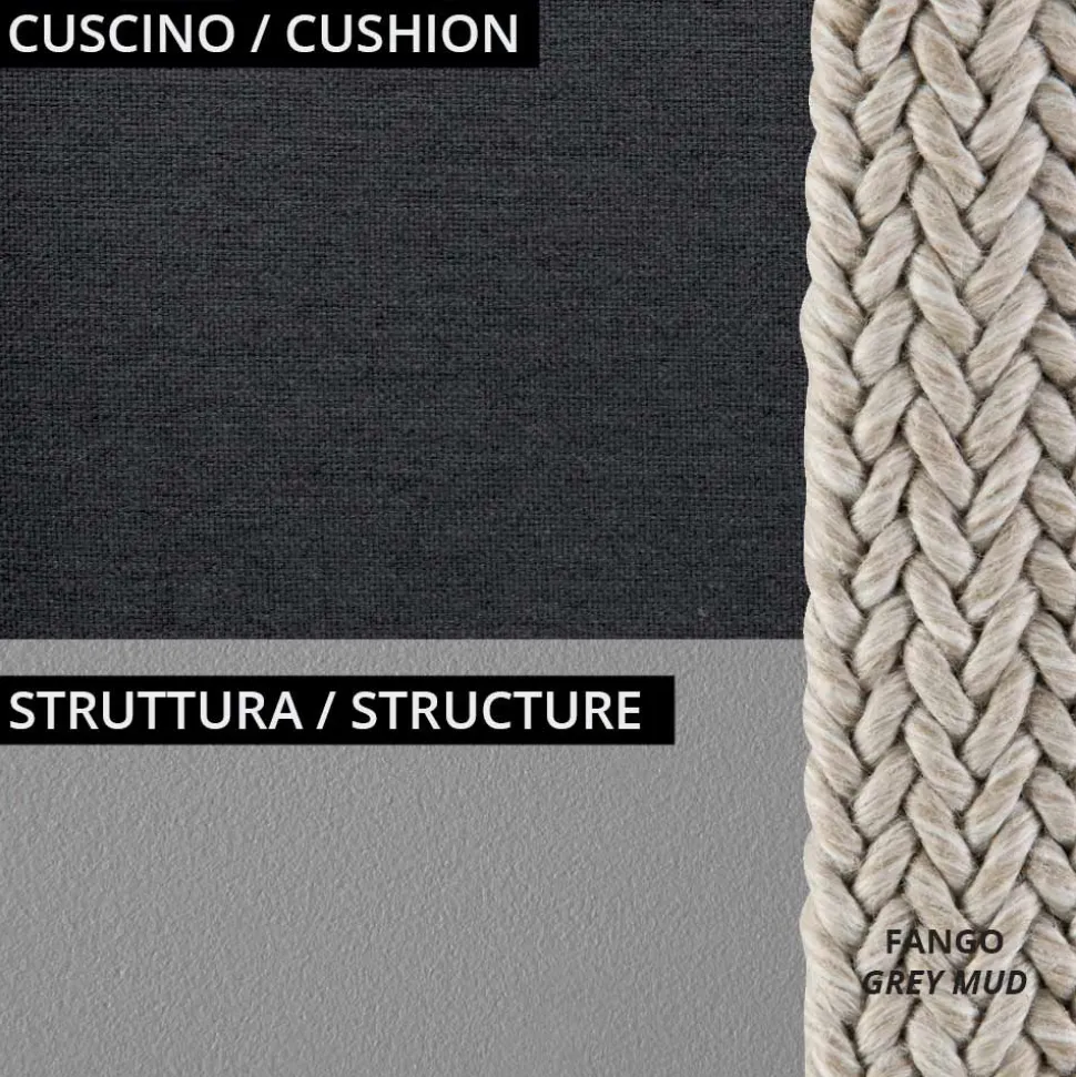 Poltrona Bassa per il Giardino con Cuscino Incluso Made in Italy - Prato