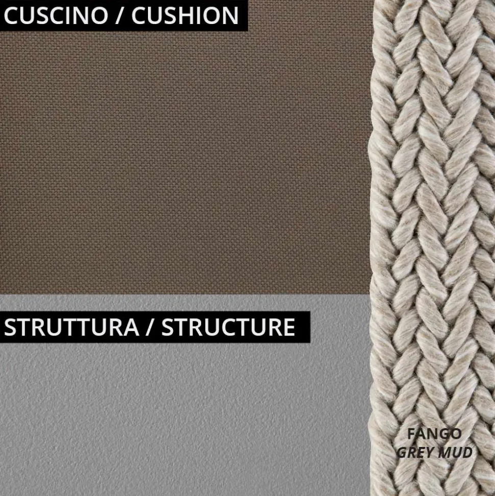 Poltrona Bassa per il Giardino con Cuscino Incluso Made in Italy - Prato