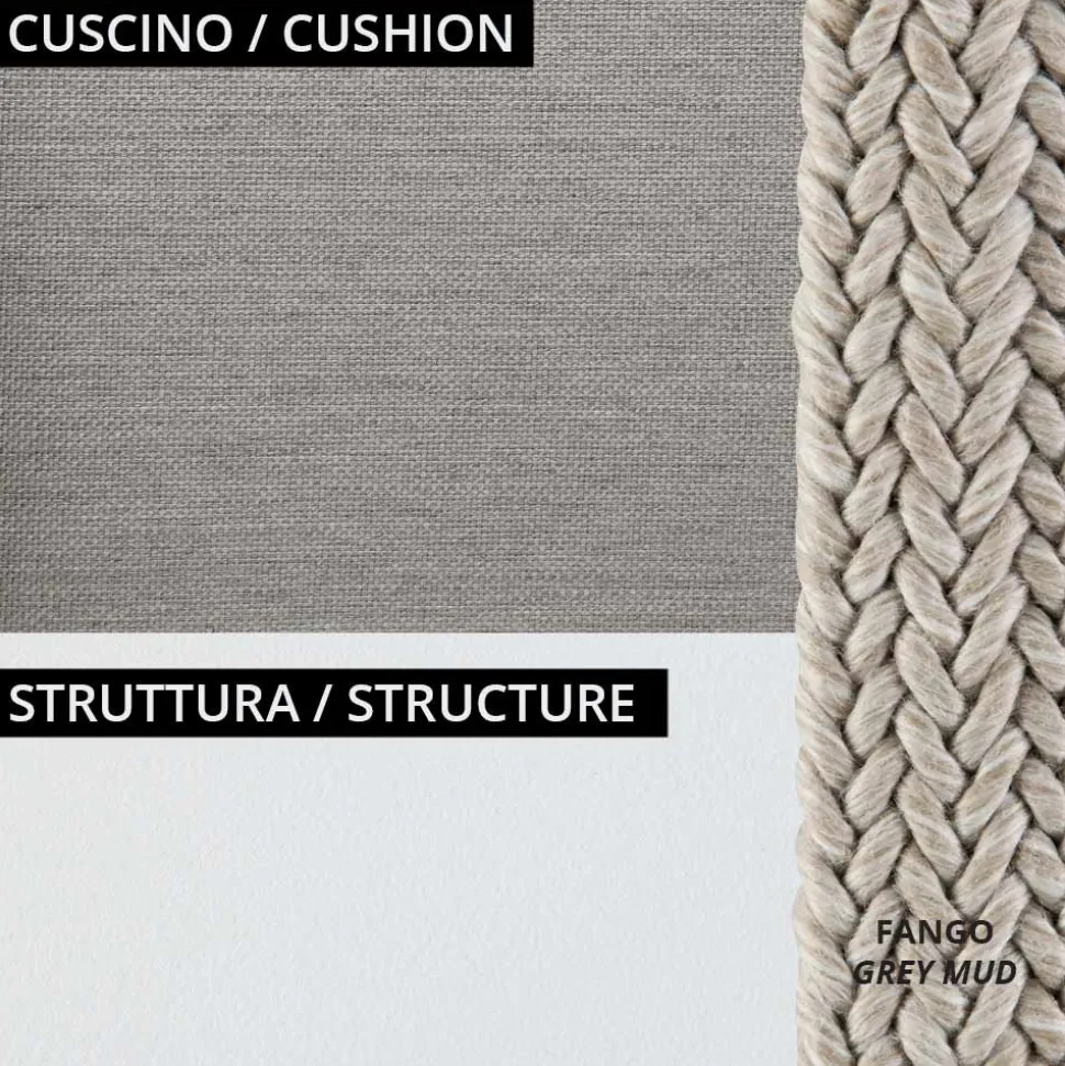Poltrona Bassa per il Giardino con Cuscino Incluso Made in Italy - Prato