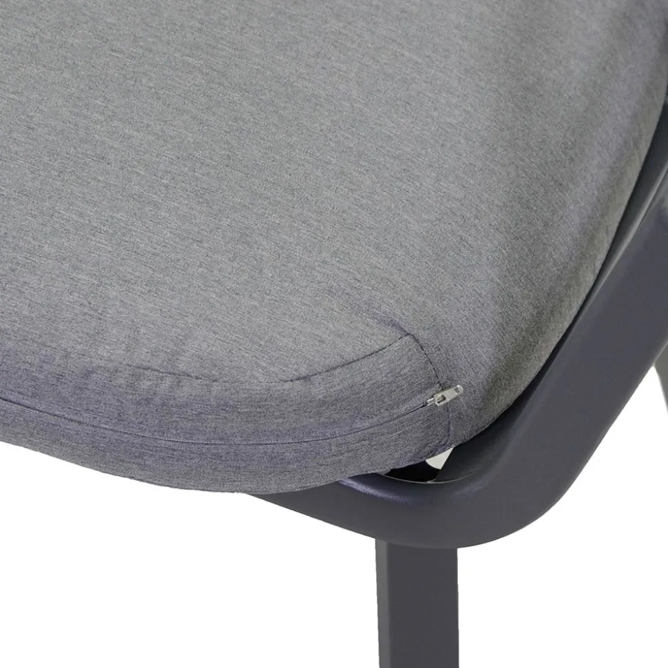 Poltrona da Esterno con Struttura in Alluminio Colore Tortora - Righello