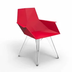 Poltrona da esterno di design Faz Vondom,polipropilene e policarbonato, 4 pezzi