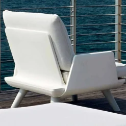 Poltrona da Esterno Imbottita di Design Bianco e Moderno - Samurai by Myyour