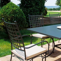 Poltrona da Esterno Impilabile in Metallo Made in Italy, 4 Pezzi - Pira