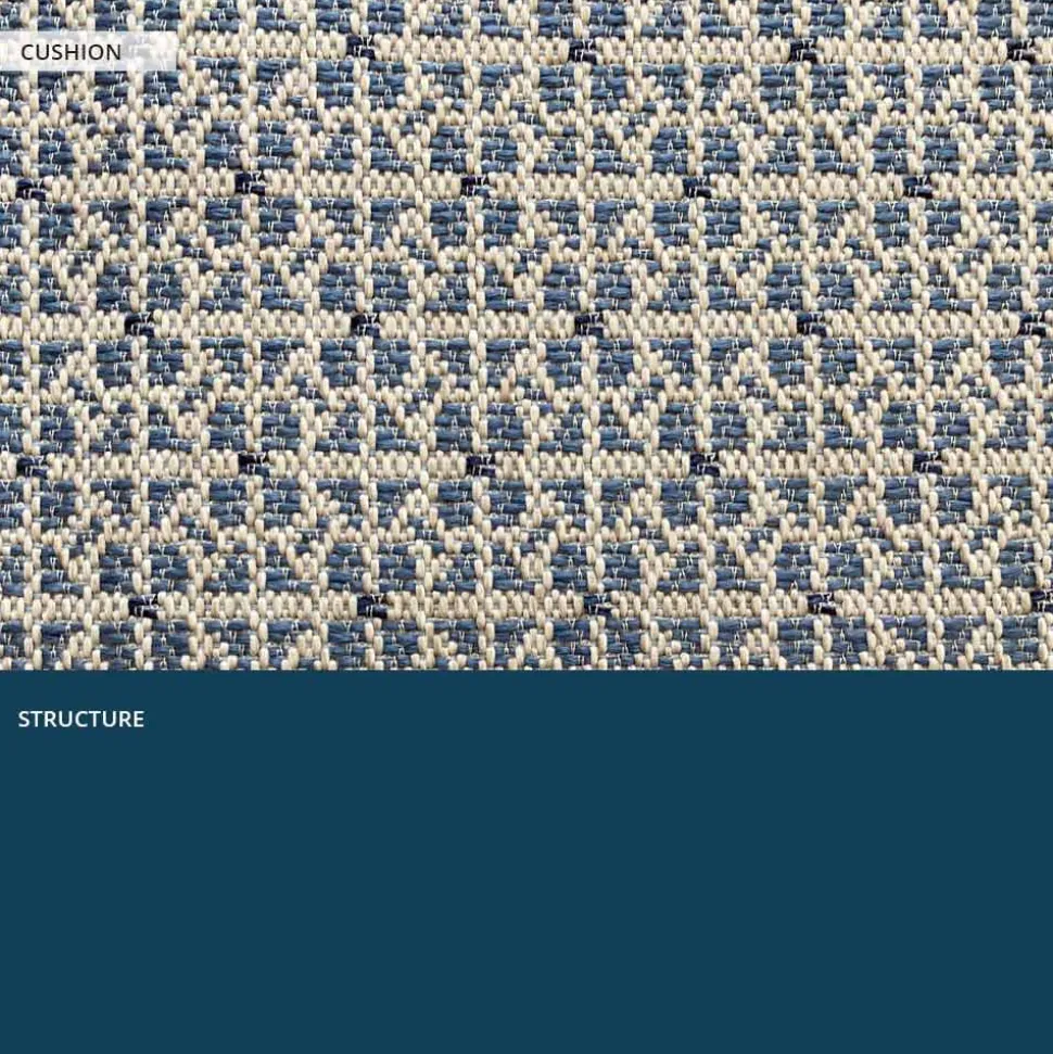 Poltrona da Esterno in Metallo con Cuscino di Lusso Made in Italy - Karol
