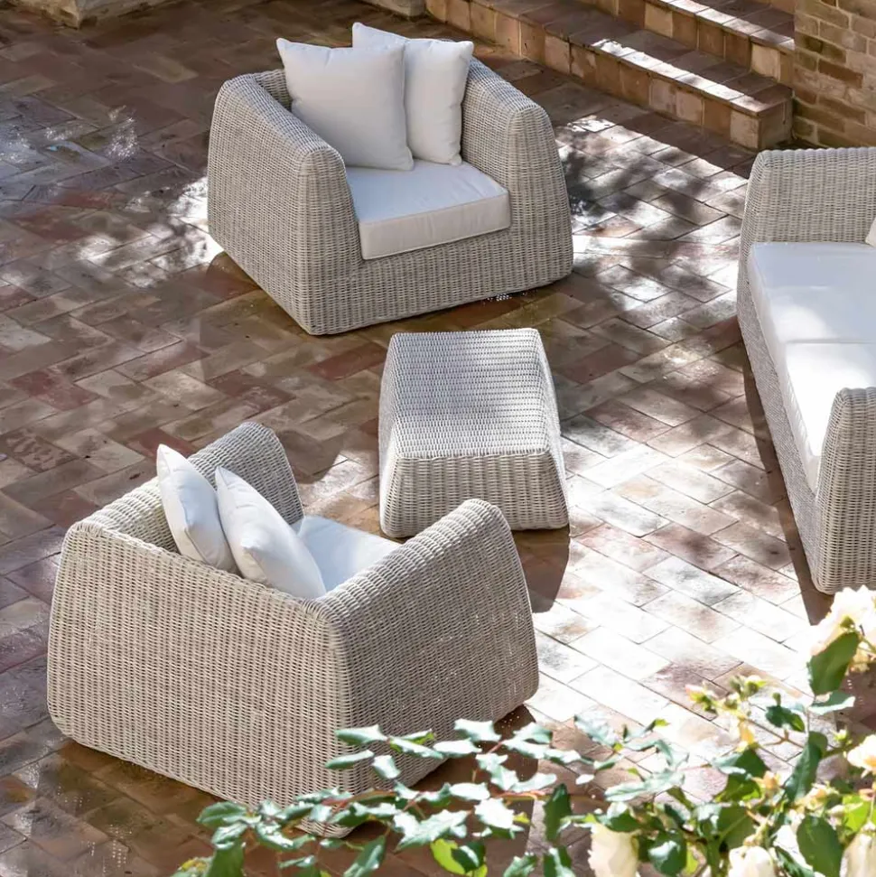 Poltrona da Esterno in Polyrattan Intrecciato - Charlie