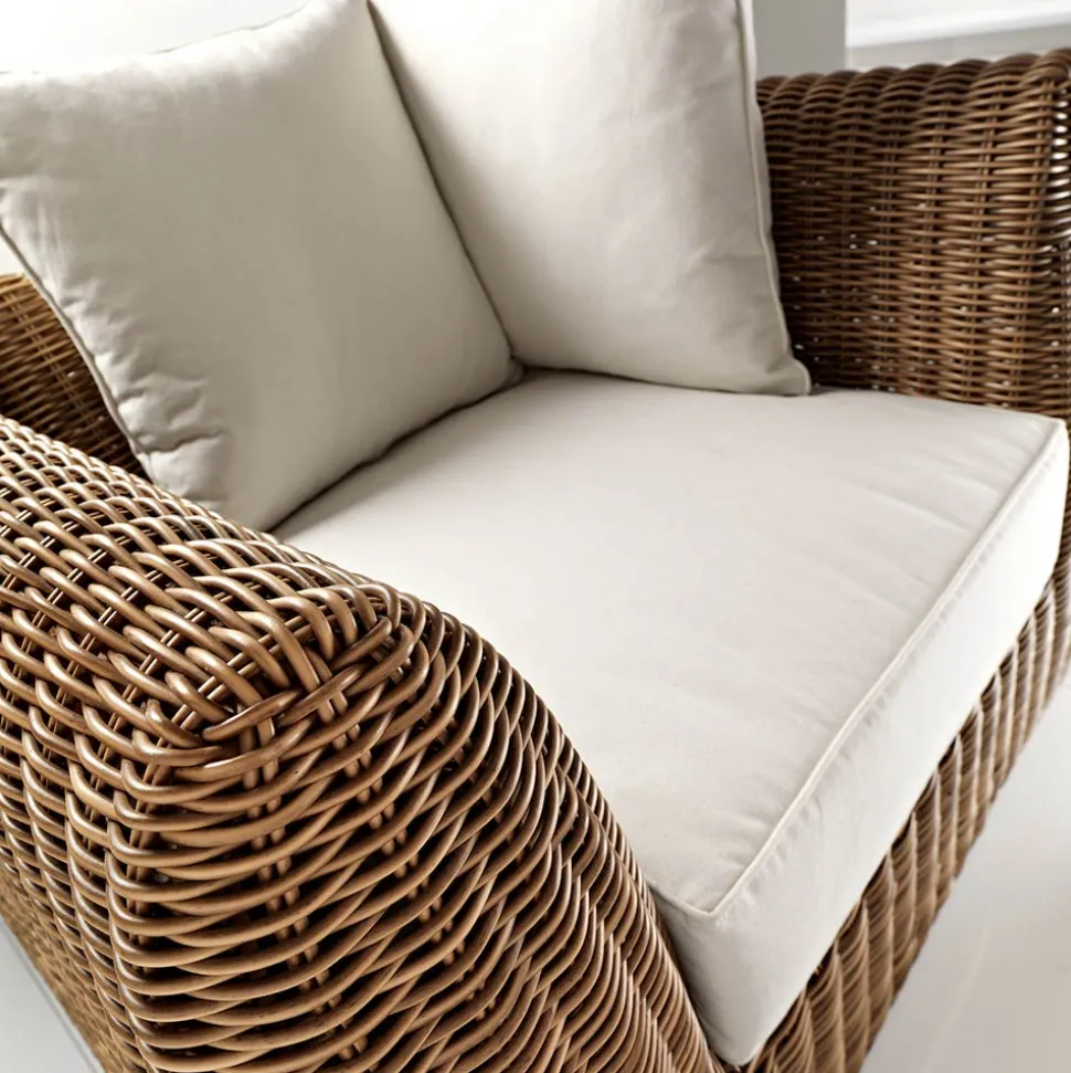 Poltrona da Esterno in Polyrattan Intrecciato - Charlie