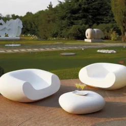 Poltrona da giardino colorata moderna Slide Chubby, fatta in Italia
