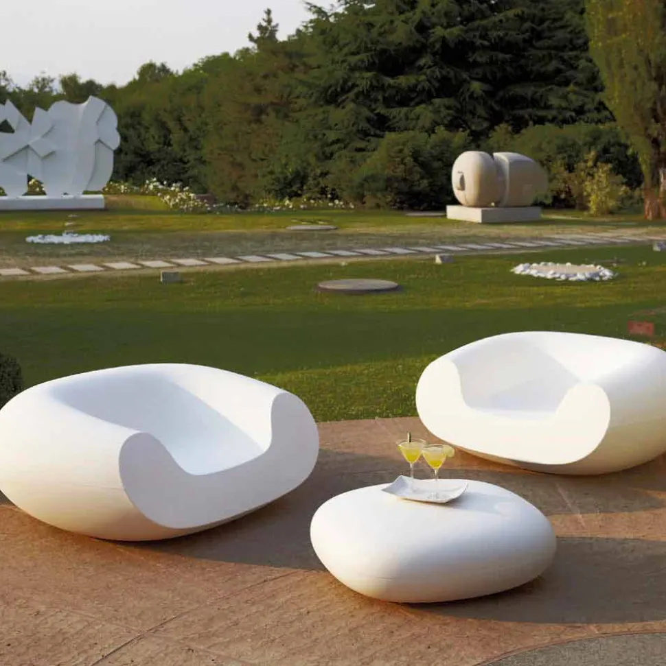 Poltrona da giardino colorata moderna Slide Chubby, fatta in Italia