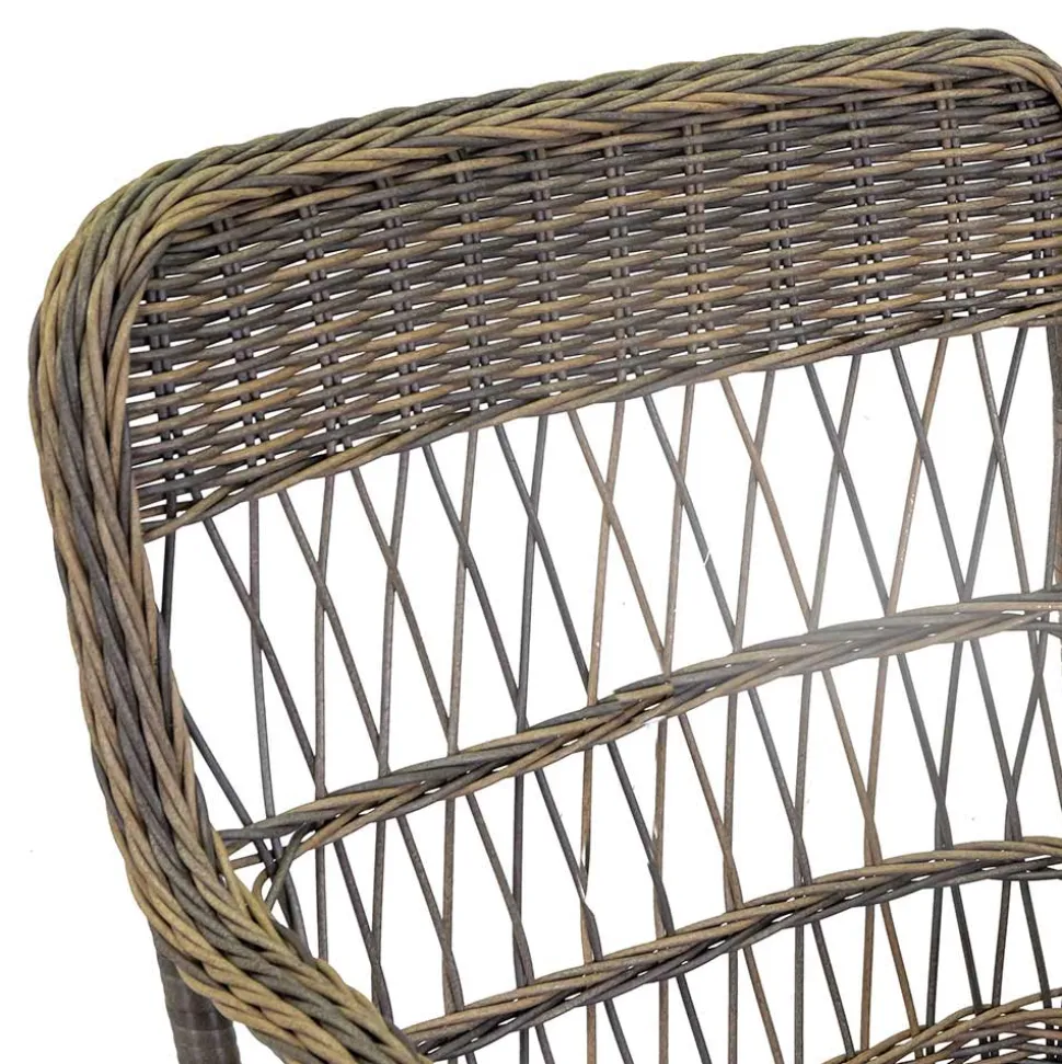 Poltrona da Giardino con Struttura in Alluminio Ricoperta da Polyrattan - Puntina