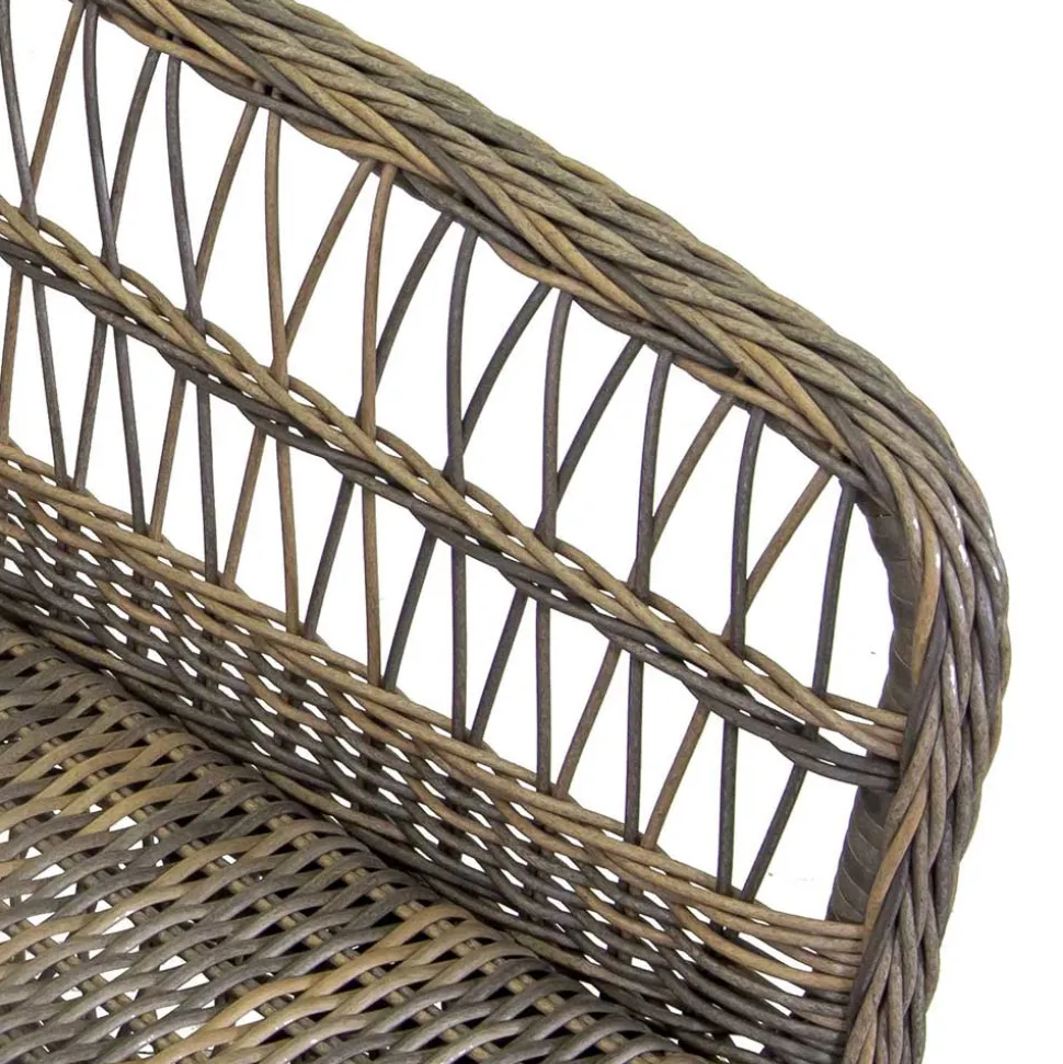 Poltrona da Giardino con Struttura in Alluminio Ricoperta da Polyrattan - Puntina