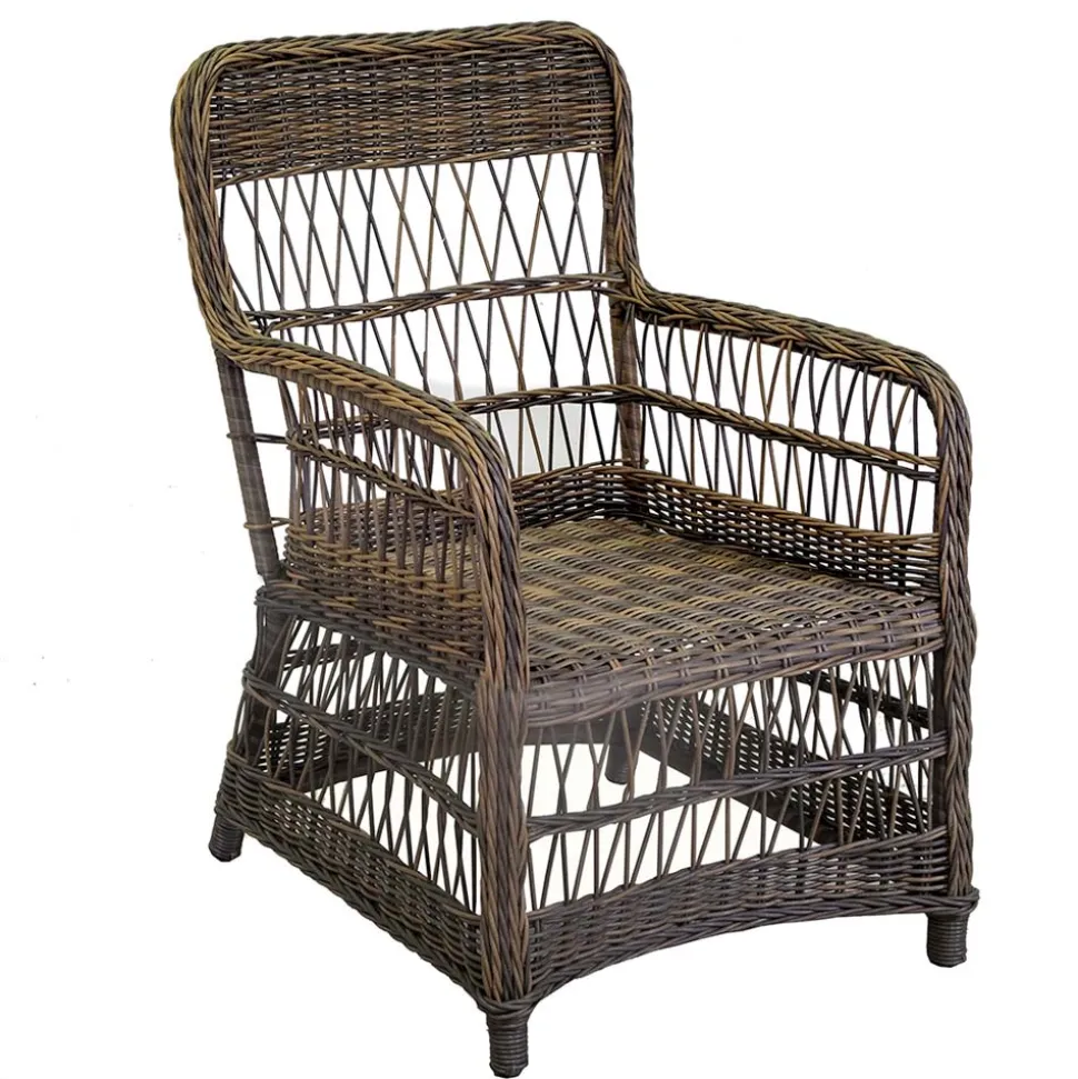 Poltrona da Giardino con Struttura in Alluminio Ricoperta da Polyrattan - Puntina