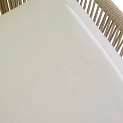 Poltrona da Giardino con Struttura in Alluminio e Corde con Cuscini - Tenda