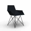 Poltrona da giardino di design Faz Vondom,polipropilene e acciaio inox, 4 pezzi