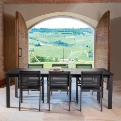 Poltrona da Giardino in Alluminio e Textilene di Diverse Finiture - Quaderno