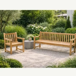 Poltrona da Giardino in Legno di Teak Naturale – Yggdrasil