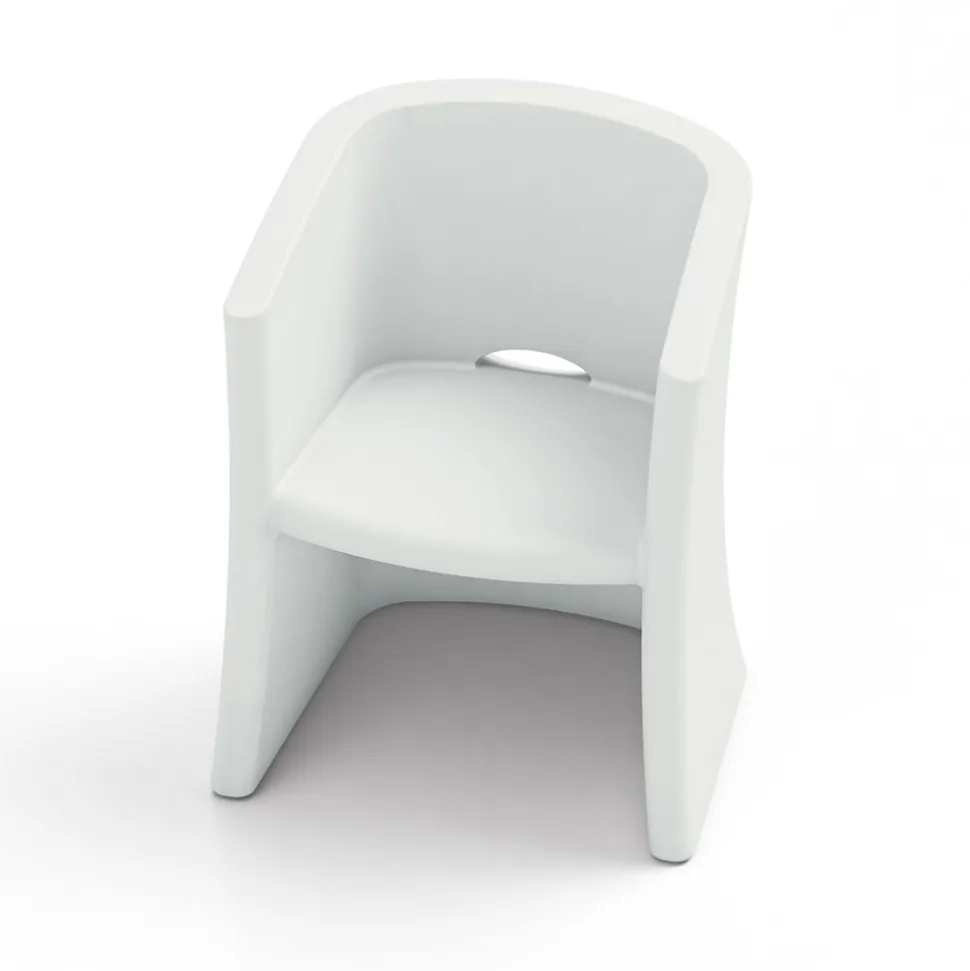 Poltrona da Giardino in Polietilene con Braccioli Made in Italy - Perez