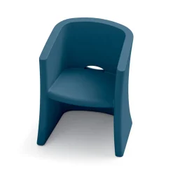 Poltrona da Giardino in Polietilene con Braccioli Made in Italy - Perez