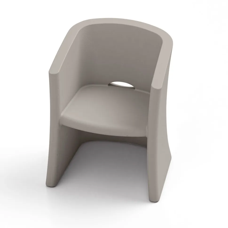 Poltrona da Giardino in Polietilene con Braccioli Made in Italy - Perez
