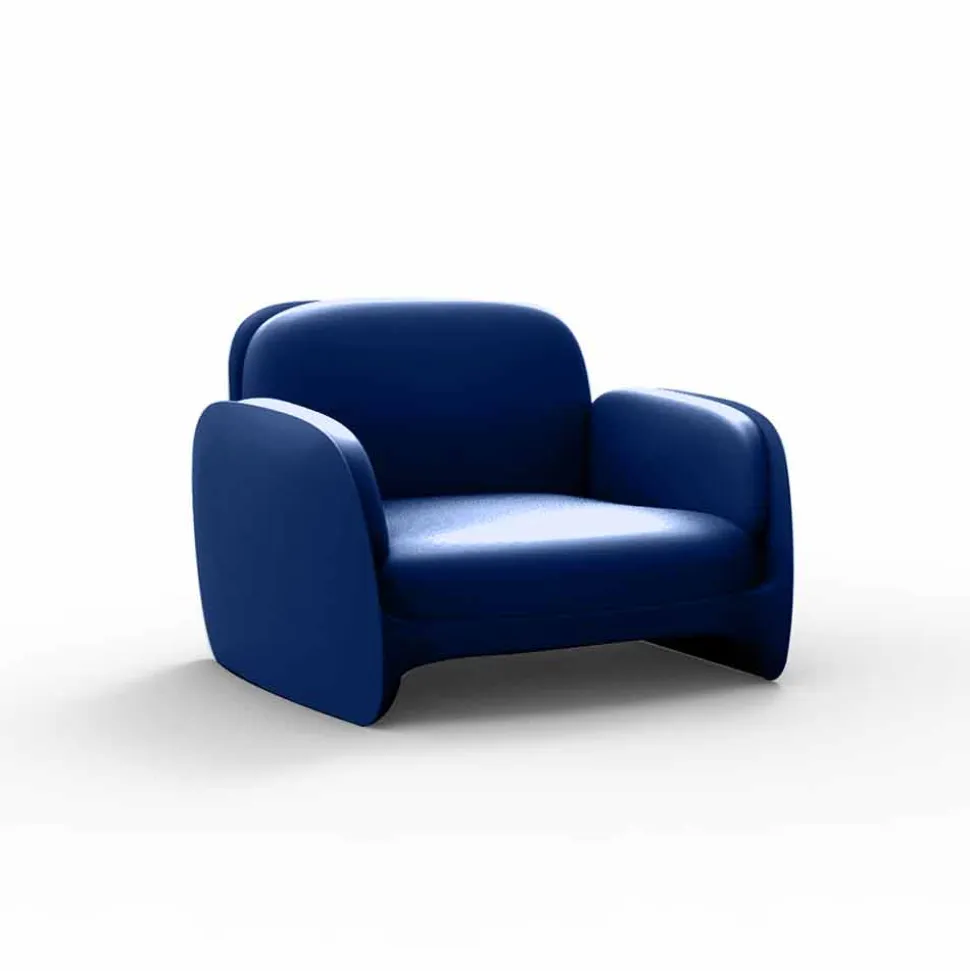 Poltrona da giardino in polietilene Pezzettina by Vondom, di design