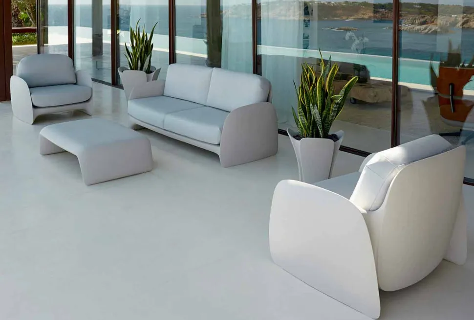 Poltrona da giardino in polietilene Pezzettina by Vondom, di design