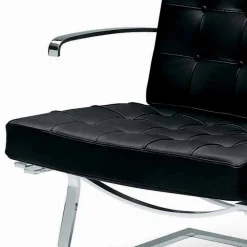 Poltrona da Ufficio in Pelle con Struttura in Acciaio Made in Italy - Speranza