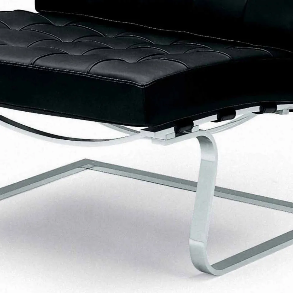 Poltrona da Ufficio in Pelle con Struttura in Acciaio Made in Italy - Speranza