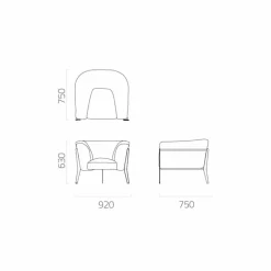Poltrona di Design da Esterno o Interno Moderna e Made in Italy - Carminio1