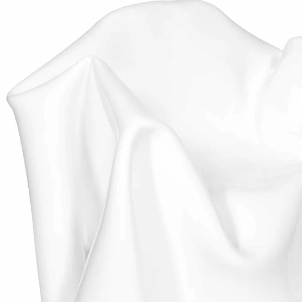 Poltrona di design moderno in plexiglass bianco Paris, made in Italy