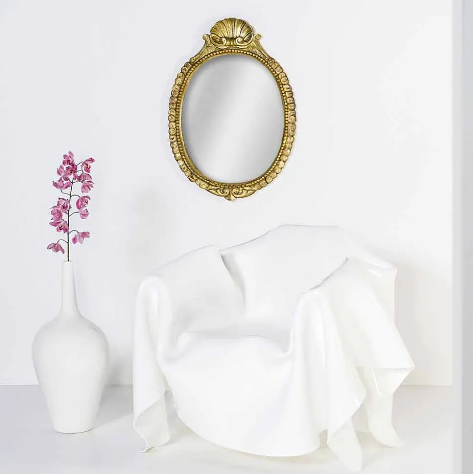Poltrona di design moderno in plexiglass bianco Paris, made in Italy