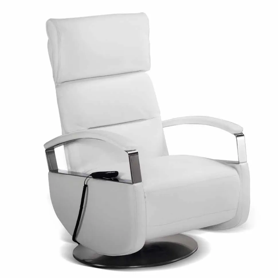 Poltrona girevole a 2 motori design moderno made in Italy Cassia