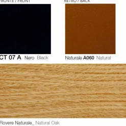 Poltrona Girevole in Pelle con Base in Legno Realizzata in Italia - Butterfly