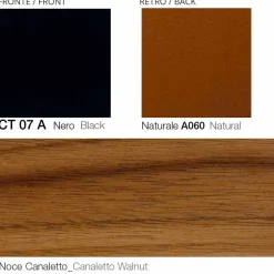 Poltrona Girevole in Pelle con Base in Legno Realizzata in Italia - Butterfly