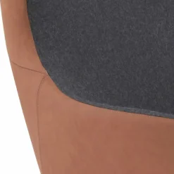 Poltrona Girevole in Pelle con Base in Legno Realizzata in Italia - Butterfly