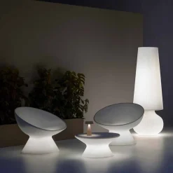Poltrona Luminosa da Esterno in Polietilene con Luce LED Made in Italy - Desmond