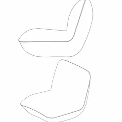 Poltrona per giardino in polietilene Pillow by Vondom, design moderno