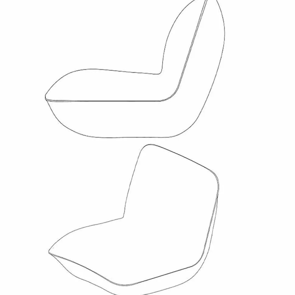 Poltrona per giardino in polietilene Pillow by Vondom, design moderno
