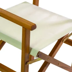 Poltrona Regista in Legno di Acacia Oliata Colore Naturale - Tecnica